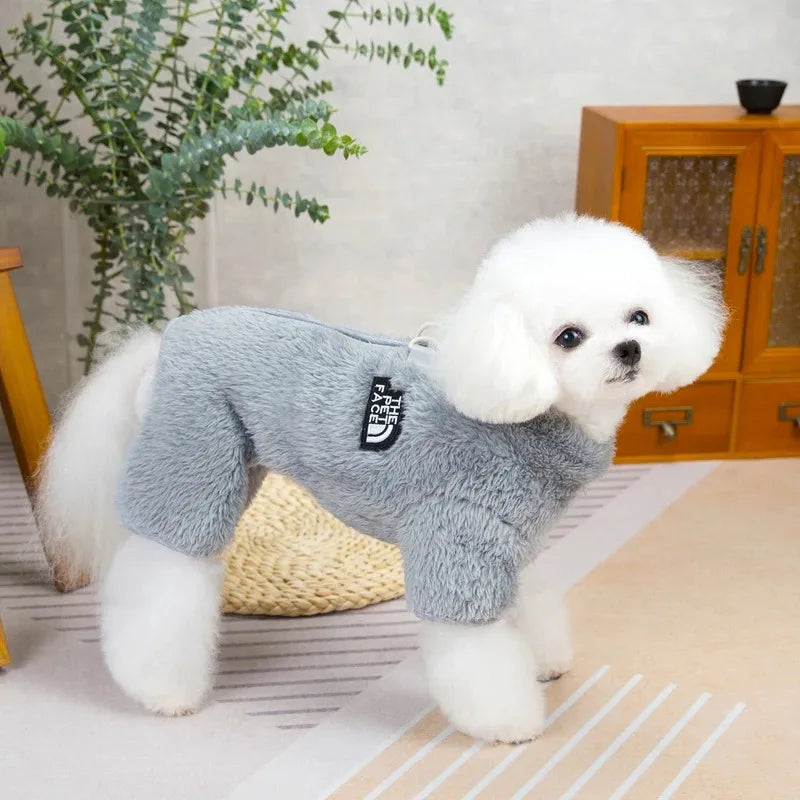 Tuta in Pile per Cani 4 Zampe – Morbida e Calda per Autunno/Inverno – Taglie S-XXL