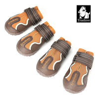 Truelove TLS3963 Scarpe Impermeabili per Cani con Suola Antiscivolo e Fasce Riflettenti – Pinecone Glazed Gin