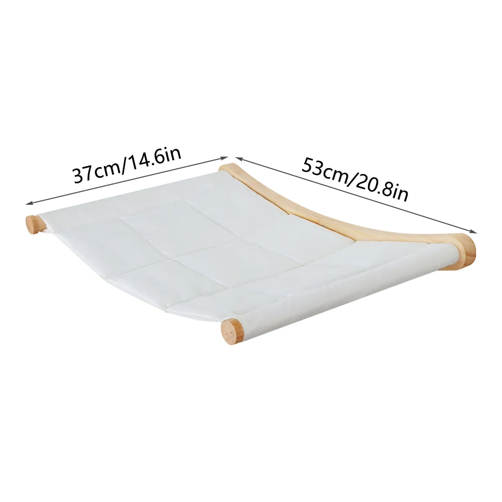 Amaca da Parete per Gatti 53×37 cm | Cuccia Sospesa e Mensola Relax