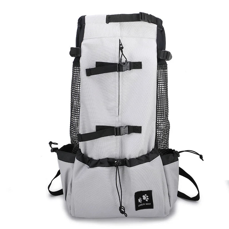 Zaino Porta Cane Professionale in Nylon Rinforzato – Trasportino da Spalla ad Alta Traspirabilità per Cani Piccoli e Medi, Ideale per Trekking, Outdoor e Ciclismo