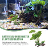 Bonsai Artificiale per Acquario – Pianta Decorativa in Plastica Effetto Realistico – Ornamento Subacqueo Erba Marina Vivida