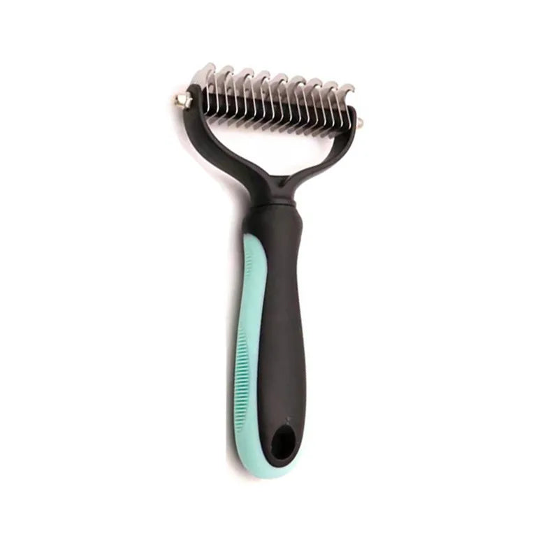 Spazzola Sottopelo Professionale per Cani e Gatti – Pettine Taglianodi e Strumento Deshedding per Rimozione del Pelo Morto
