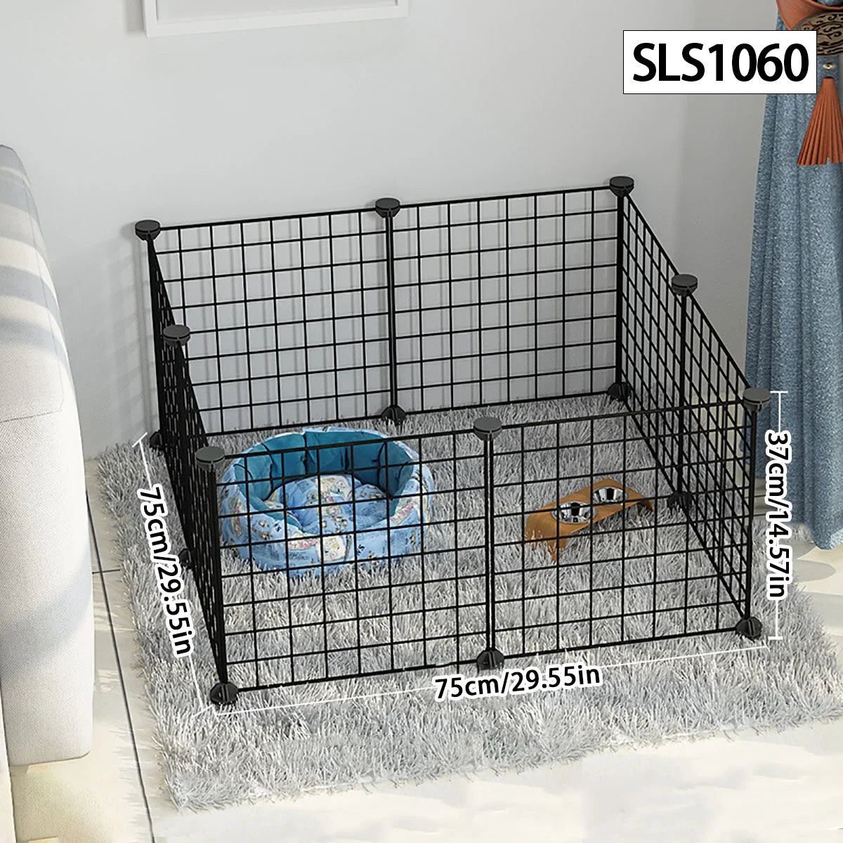 Recinto Modulare per Cani e Cuccioli | Box da Interno in Rete Metallica con Porta