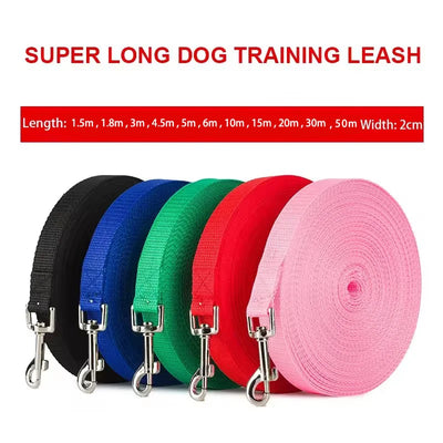 Guinzaglio Lungo per Cani in Nylon | Lunghina da Addestramento Resistente fino a 50 Metri - Partenopet