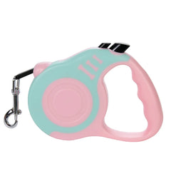Guinzaglio Retrattile per Cani 3 m o 5 m – Automatico con Blocco e Maniglia Ergonomica – Pink Blue