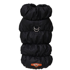 Giubbotto Imbottito per Cani – Gilet Invernale Caldo con Collo Alto – Taglie XS-2XL – black