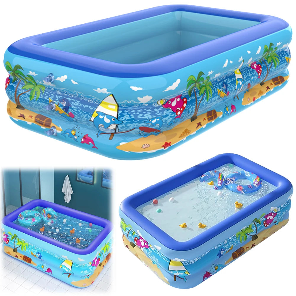 Piscina Gonfiabile Bambini Cartoon in PVC Spessorato | S / M - Partenopet