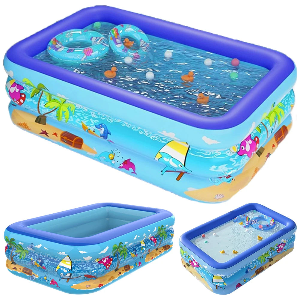 Piscina Gonfiabile Bambini Cartoon in PVC Spessorato | S / M - Partenopet