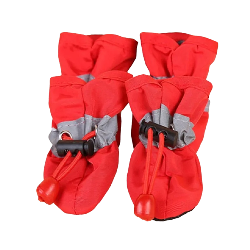 Scarpette Antipioggia per Cani – Set 4 Scarpe Antiscivolo Regolabili per Zampe – XXS-XXL