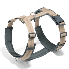 Pettorina ad H per Cani Regolabile, Imbottita e Riflettente | XS-XL – Beige