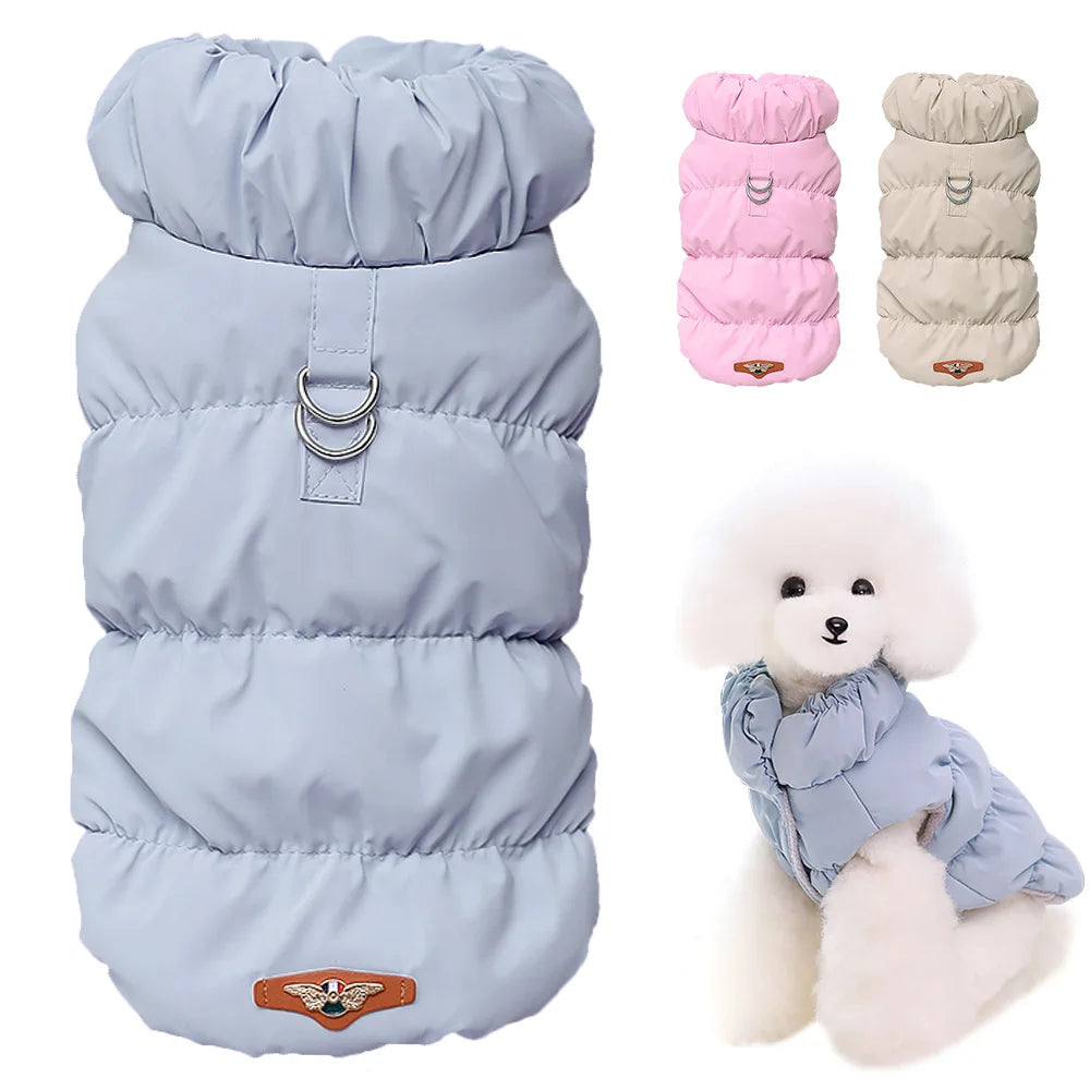 Giubbotto Imbottito per Cani – Gilet Invernale Caldo con Collo Alto – Taglie XS-2XL