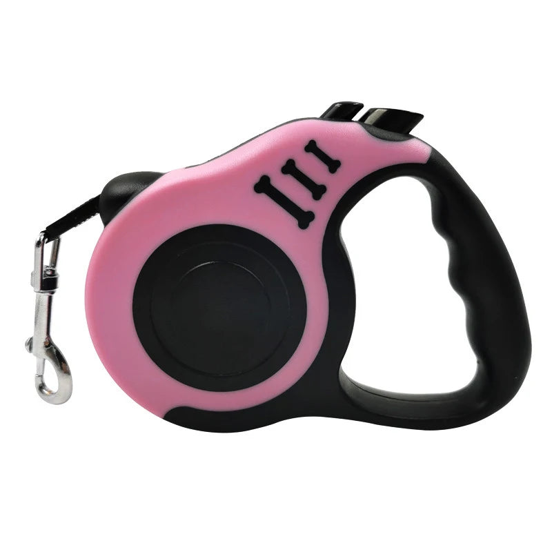 Guinzaglio Retrattile per Cani 3 m o 5 m – Automatico con Blocco e Maniglia Ergonomica
