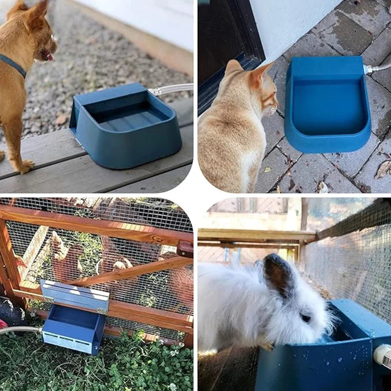 Abbeveratoio Automatico 2L per Cani e Animali con Galleggiante e Tubo 1,5 m
