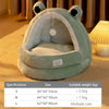 Cuccia Semichiusa per Cani e Gatti Invernale con Design a forma di Panda Tenda Yurta Semichiusa per Animali