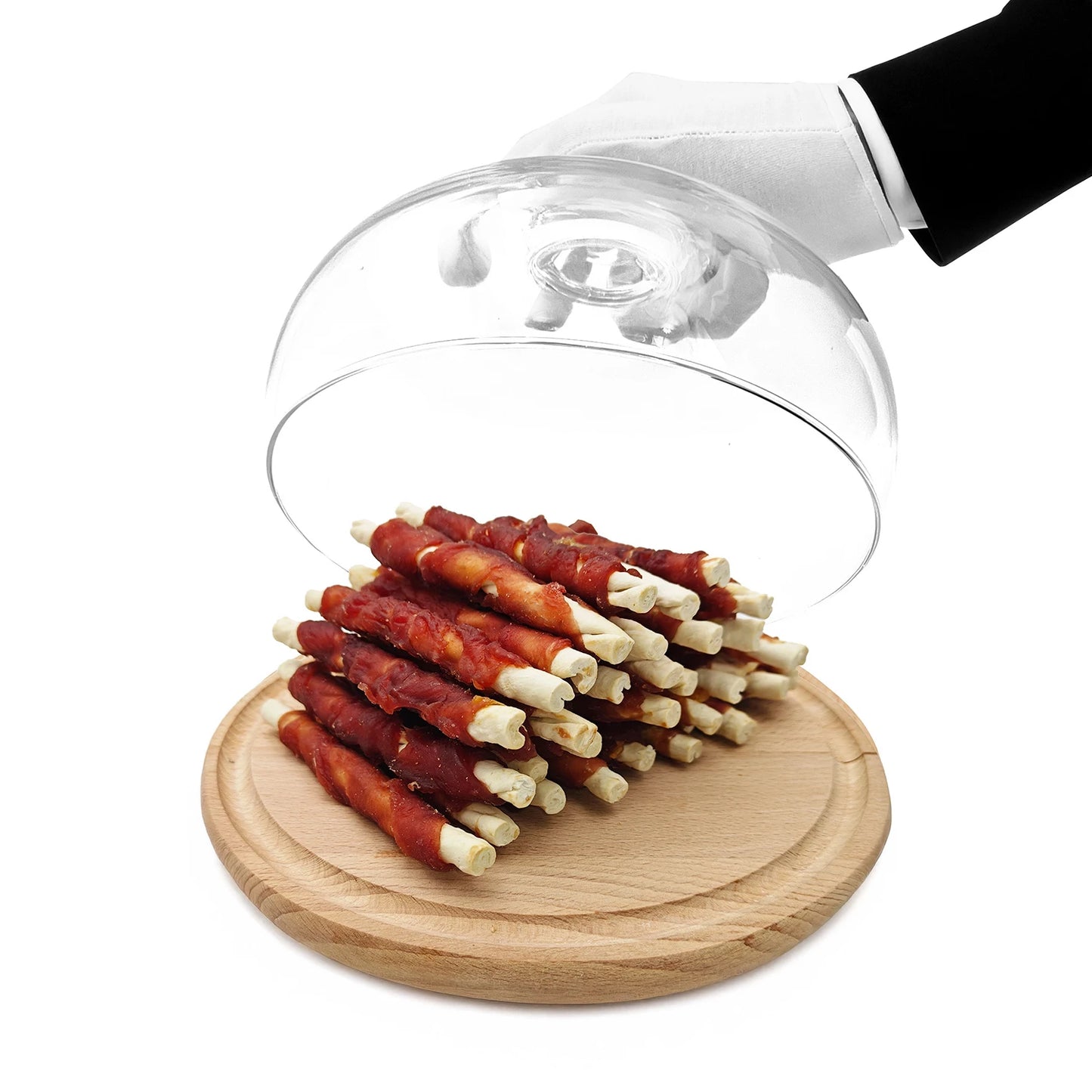Snack Masticativo per Cani Mersjo con Anatra e Pelle Naturale 500 g – Bastoncini Twist