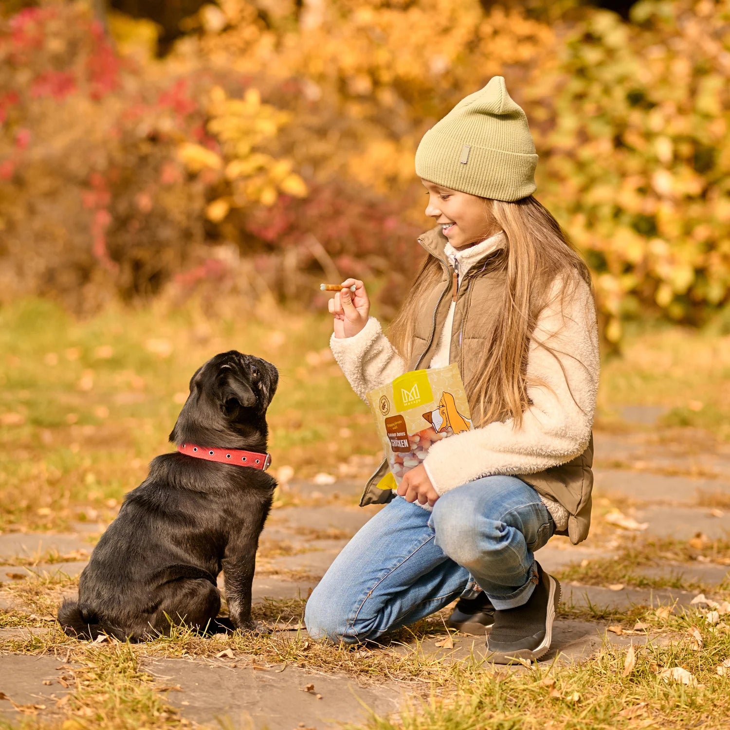 Snack per Cani al Pollo Mersjo 500 g – Cubetti Essiccati con 60% Pollo