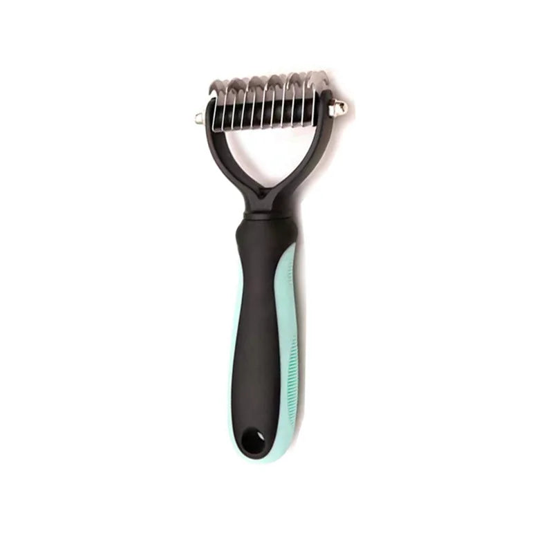 Spazzola Sottopelo Professionale per Cani e Gatti – Pettine Taglianodi e Strumento Deshedding per Rimozione del Pelo Morto