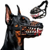 Maschera Mostro Halloween per Cani – Costume Effetto Museruola con Denti 3D