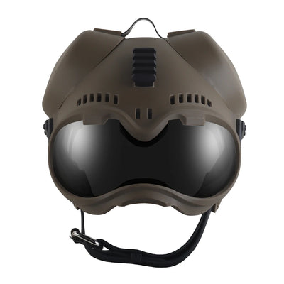 Casco Tattico K9 per Cani da Lavoro con Occhiali Protettivi e Guide Laterali