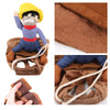 Costume Cowboy Halloween per Cani – Divertente Travestimento per Cani di Piccola e Grande Taglia