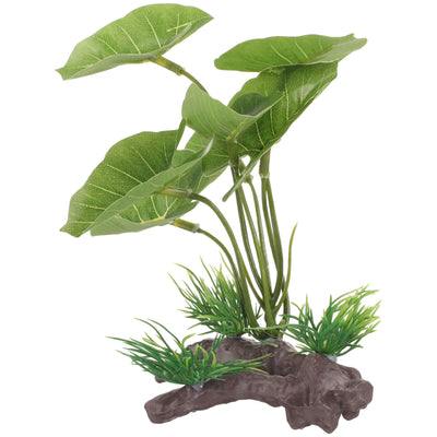 Bonsai Artificiale per Acquario – Pianta Decorativa in Plastica Effetto Realistico – Ornamento Subacqueo Erba Marina Vivida