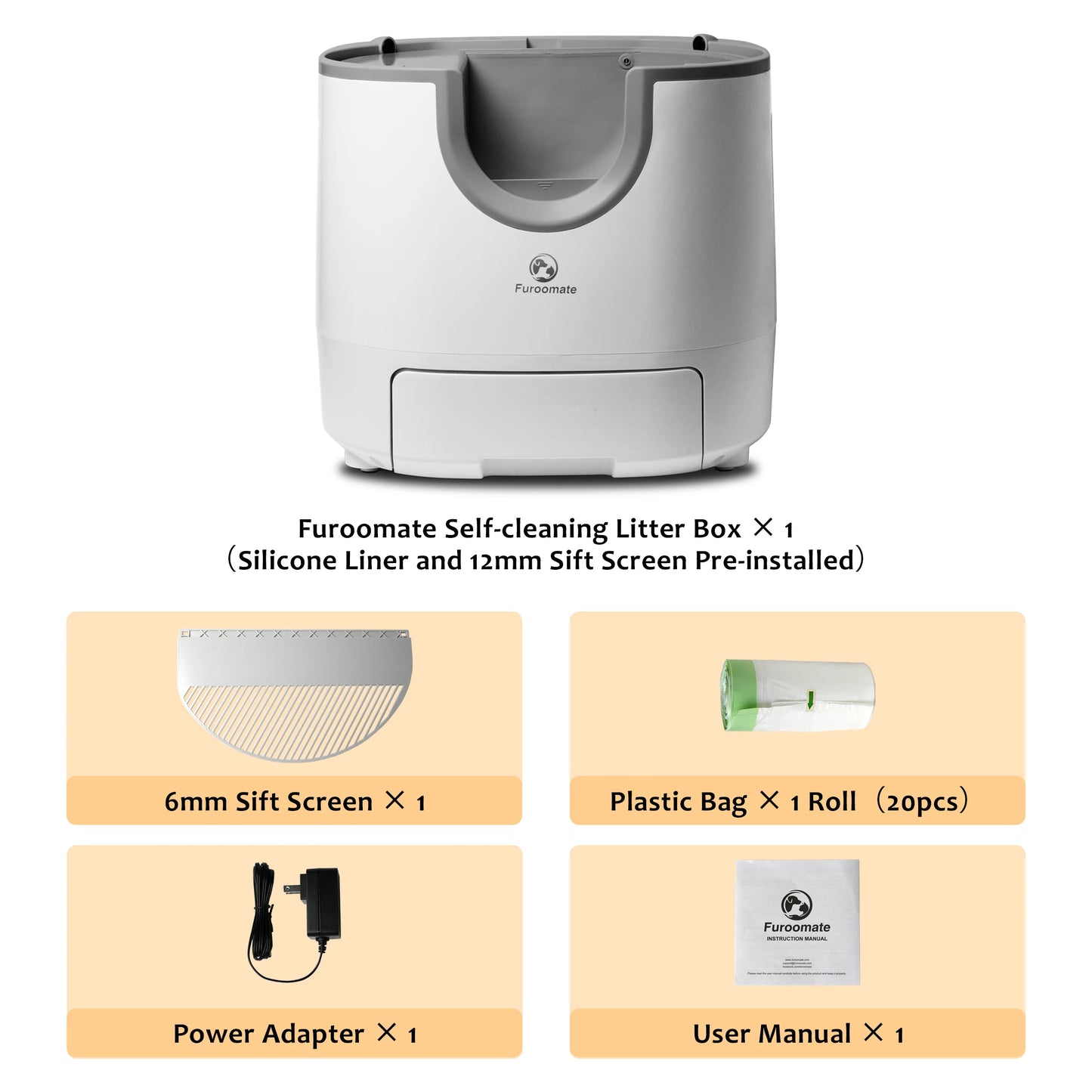 Lettiera Autopulente per Gatti con Design Aperto | Self-Cleaning Cat Litter Box Smart XXL