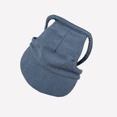 Cappello Personalizzato per Cani e Gatti con Nome Ricamato | Regolabile in Velluto a Coste – Blue