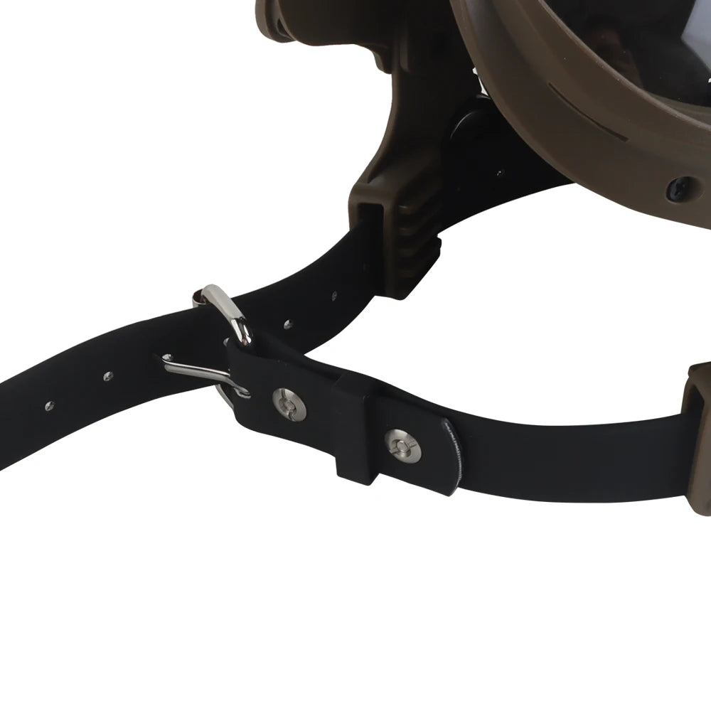 Casco Tattico K9 per Cani da Lavoro con Occhiali Protettivi e Guide Laterali