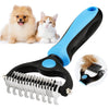 Spazzola Sottopelo Professionale per Cani e Gatti – Pettine Taglianodi e Strumento Deshedding per Rimozione del Pelo Morto