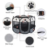 Recinto Pieghevole per Cani e Gatti | Box Ottagonale in Tessuto Oxford Traspirante e Portatile