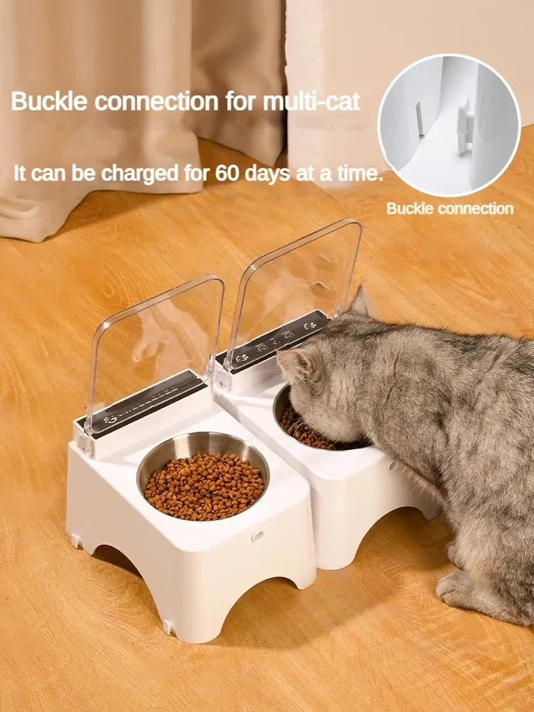 Ciotola Smart Automatica per Gatti con Sensore Infrarossi e Coperchio | Acciaio Inox o Ceramica