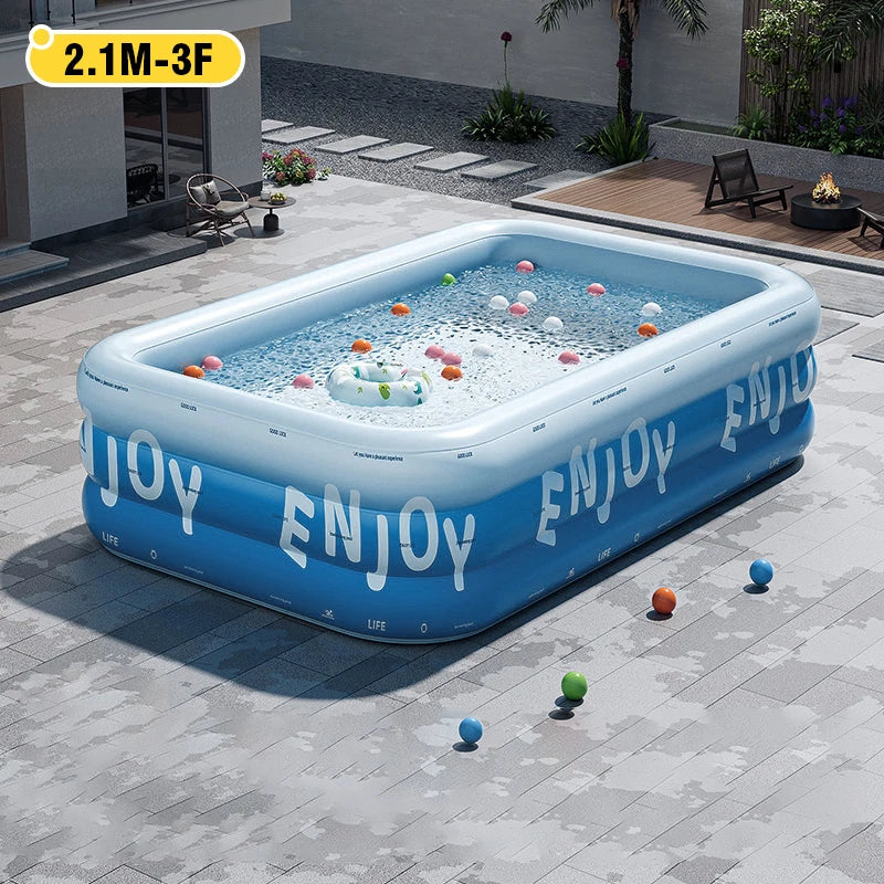 Piscina Gonfiabile Familiare con Tettuccio Parasole | 1.8m / 2.1m / 2.6m - Partenopet
