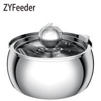 ZYFeeder Fontanella per Gatti e Cani 4L in Acciaio Inox 304 con Filtro e Indicatore Livello – Pet Water Feeder C