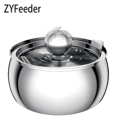 ZYFeeder Fontanella per Gatti e Cani 4L in Acciaio Inox 304 con Filtro e Indicatore Livello – Pet Water Feeder C