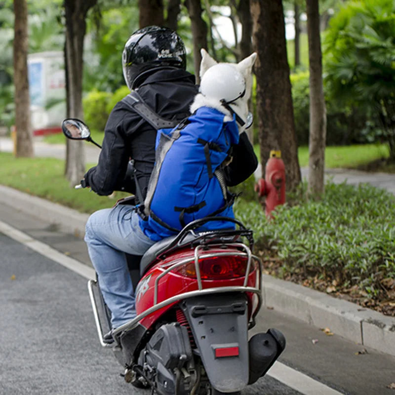 Zaino Porta Cane Professionale in Nylon Rinforzato – Trasportino da Spalla ad Alta Traspirabilità per Cani Piccoli e Medi, Ideale per Trekking, Outdoor e Ciclismo