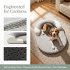 Cooling Dog Bed Oval – Cuccia Refrigerante Ovale per Cani e Gatti, Letto Rinfrescante ad Alta Dissipazione di Calore con Cuscino Ergonomico e Fodera Lavabile