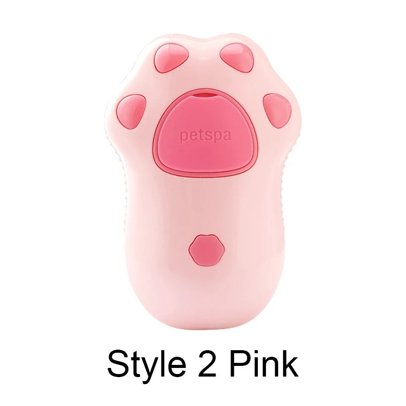 Spazzola a vapore 3 in 1 per Gatti, pettine per gatti a vapore, con impugnatura girevole a 360°, pettine massaggiante multifunzionale in silicone