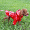 Impermeabile Riflettente per Cani Piccoli con Cappuccio – Mantella Antipioggia in PU S-XL