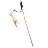 Bacchetta Gioco per Gatti con Piume Colorate e Pendaglio | Cat Wand Interattiva in Legno
