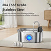 Fontanella Automatica per Cani e Gatti 3,2L in Acciaio Inox 304 con Sensore Intelligente, Batteria 4000 mAh e Tripla Modalità di Erogazione