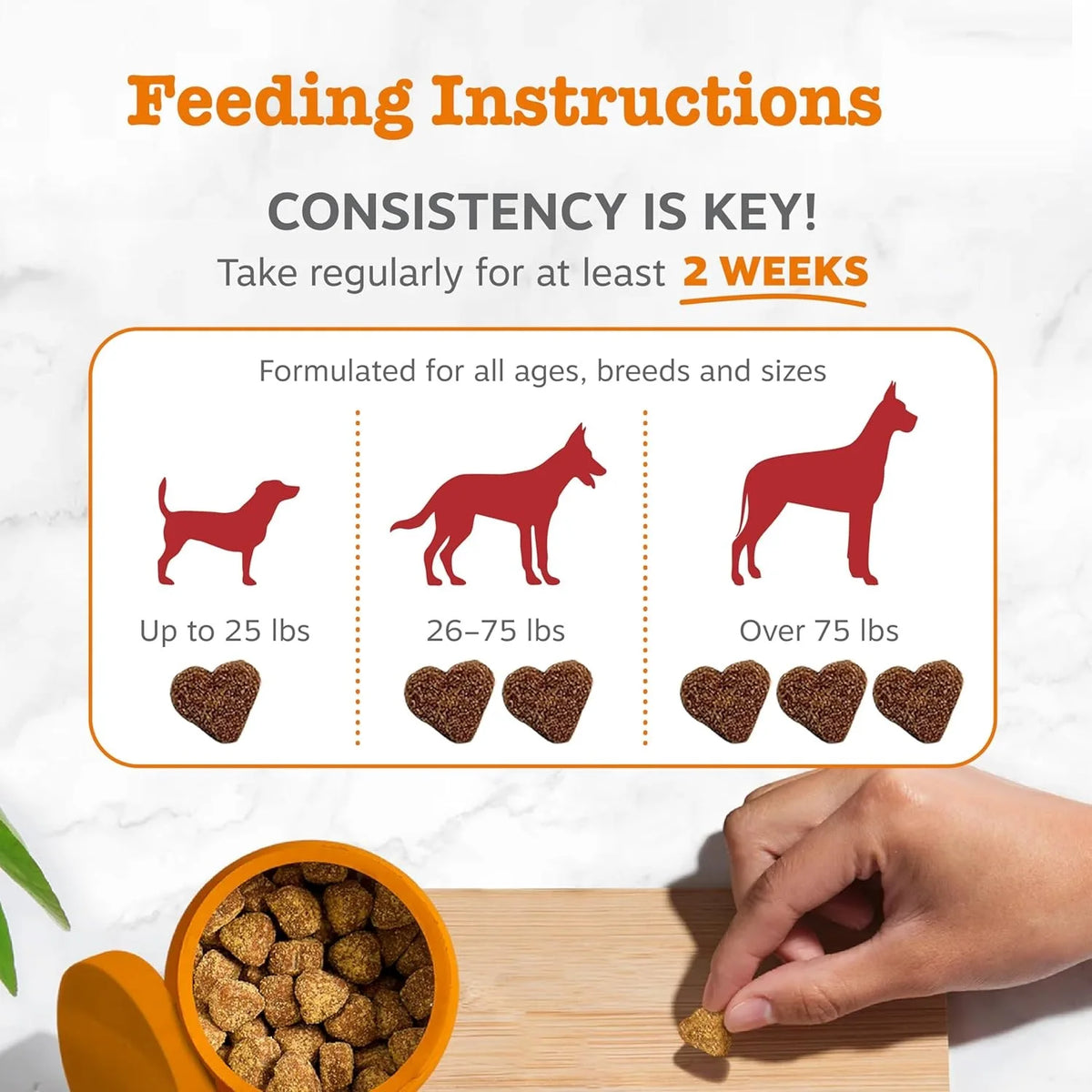 Kriath Vision Bites 200 g – Bocconcini per il Supporto della Vista del Cane con Luteina, DHA e Antiossidanti