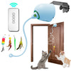 Giocattolo Interattivo Elettrico per Gatti con Piume | Cat Teaser Automatico da Appendere