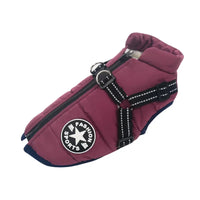 Giubbotto Invernale per Cani con Pettorina Integrata – Caldo, Impermeabile e Riflettente S-5XL – PURPLE