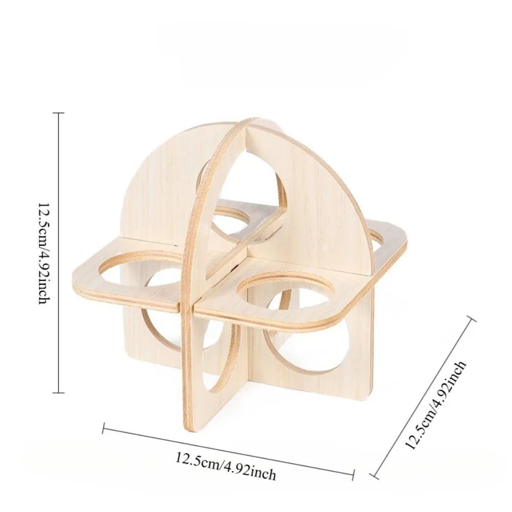 Altalena e Dondolo in Legno per Criceti e Roditori | Giochi Naturali
