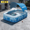 Piscina Gonfiabile Familiare con Tettuccio Parasole | 1.8m / 2.1m / 2.6m - Partenopet