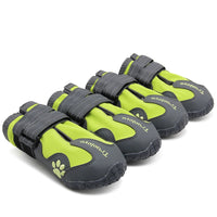 Winhyepet TRUELOVE TLS3963 Scarpe Invernali per Cani Impermeabili e Antiscivolo | Set 4 Pezzi – NEON YELLOW