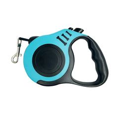 Guinzaglio Retrattile per Cani 3 m o 5 m – Automatico con Blocco e Maniglia Ergonomica – Sky Blue