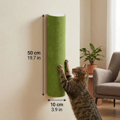 Tiragraffi Adesivo da Parete per Gatti 50×10 cm | Verticale Salvaspazio – Green