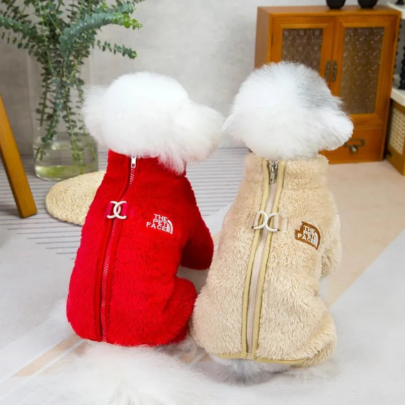 Tuta in Pile per Cani 4 Zampe – Morbida e Calda per Autunno/Inverno – Taglie S-XXL