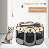 Recinto Pieghevole per Cani e Gatti | Box Ottagonale in Tessuto Oxford Traspirante e Portatile
